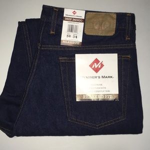 Member’s Mark Relaxed Fit Deep Indigo Jeans